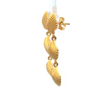 Load image into Gallery viewer, Aloha Cascading Shell Post Earrings 24K Gold Vermeil