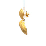 Load image into Gallery viewer, Aloha Shell Drop Post Earrings 24K Gold Vermeil