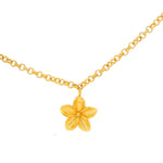 Load image into Gallery viewer, Aloha 5 Flower Necklace 24K Gold Vermeil 10MM