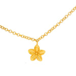Load image into Gallery viewer, Aloha 5 Flower Necklace 24K Gold Vermeil 10MM