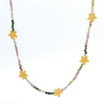 Load image into Gallery viewer, Aloha Flower Beaded Necklace 24K Gold Vermeil