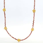 Load image into Gallery viewer, Aloha Flower Beaded Necklace 24K Gold Vermeil