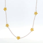 Load image into Gallery viewer, Aloha Flower Beaded Necklace 24K Gold Vermeil
