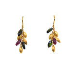 Load image into Gallery viewer, Bliss Short Bunch Earrings 24K Gold Vermeil