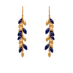 Load image into Gallery viewer, Bliss Long Bunch Earrings 24K Gold Vermeil