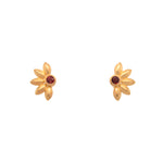 Load image into Gallery viewer, Bliss Flower Earrings 24K Gold Vermeil