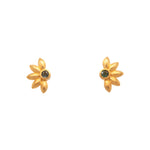 Load image into Gallery viewer, Bliss Flower Earrings 24K Gold Vermeil