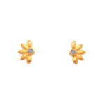 Load image into Gallery viewer, Bliss Flower Earrings 24K Gold Vermeil