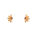 Load image into Gallery viewer, Bliss Flower Earrings 24K Gold Vermeil