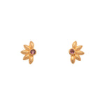 Load image into Gallery viewer, Bliss Flower Earrings 24K Gold Vermeil