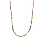 Load image into Gallery viewer, Bliss 2 mm Gemstone Necklace Collection in 24K Gold Vermeil
