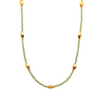 Load image into Gallery viewer, Bliss 2 mm Gemstone Necklace Collection in 24K Gold Vermeil