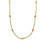 Load image into Gallery viewer, Bliss 2 mm Gemstone Necklace Collection in 24K Gold Vermeil