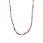 Load image into Gallery viewer, Bliss 2 mm Gemstone Necklace Collection in 24K Gold Vermeil