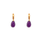 Load image into Gallery viewer, Huggie Round Hoop Drop Earrings 24K Fair Trade Gold Vermeil