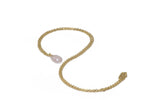 Load image into Gallery viewer, FACETED ROSE QUARTZ DROP NECKLACE FAIR TRADE 24K GOLD VERMEIL - Joyla Jewelry