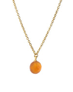 Load image into Gallery viewer, Faceted Drop and Coin Pendant Necklace in 24K Fair Trade Gold Vermeil