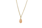 Load image into Gallery viewer, FACETED PEACH MOONSTONE DROP NECKLACE FAIR TRADE 24K GOLD VERMEIL - Joyla Jewelry
