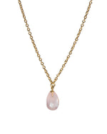 Load image into Gallery viewer, Faceted Drop and Coin Pendant Necklace in 24K Fair Trade Gold Vermeil