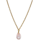 Load image into Gallery viewer, Faceted Drop and Coin Pendant Necklace in 24K Fair Trade Gold Vermeil