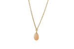 Load image into Gallery viewer, FACETED PEACH MOONSTONE DROP NECKLACE FAIR TRADE 24K GOLD VERMEIL - Joyla Jewelry