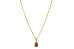 Load image into Gallery viewer, FACETED GARNET DROP NECKLACE FAIR TRADE 24K GOLD VERMEIL - Joyla Jewelry