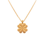 Load image into Gallery viewer, Lucky Clover Reversible Pendant Necklace 24K Gold Vermeil