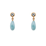 Load image into Gallery viewer, Drop and Stud Earrings Collection with Gemstone Variations Fair Trade 24K Gold Vermeil