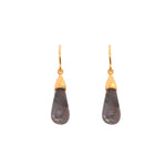 Load image into Gallery viewer, Cabochon Drop Earrings in 24K Gold Vermeil