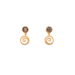 Load image into Gallery viewer, Gratitude Swirl Earrings 24K Gold Vermeil