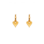 Load image into Gallery viewer, Heart of Joy Huggie Earrings 24K Gold Vermeil