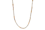Load image into Gallery viewer, Smoky Quartz 3mm Necklace 24K Fair Trade Gold Vermeil