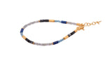 Load image into Gallery viewer, Labradorite, Lapis, Aquamarine, and Jasper 3mm Jewelry Set in 24K Fair Trade Gold Vermeil