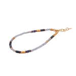 Load image into Gallery viewer, Polished Dumortierite, Blue Topaz and Pearls Jewelry Set 24K Fair Trade Gold Vermeil