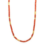 Load image into Gallery viewer, Coral 3mm Jewelry Set in 24K Fair Trade Gold Vermeil