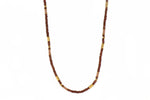 Load image into Gallery viewer, Garnet and Moonstone 3mm Jewelry Set in 24K Fair Trade Gold Vermeil Necklace