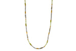 Load image into Gallery viewer, Labradorite, Peridot & Prehnite 3mm Necklace 24K Fair Trade Gold Vermeil