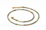 Load image into Gallery viewer, Labradorite 3mm Jewelry Set in 24K Fair Trade Gold Vermeil Necklace