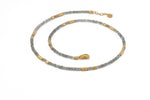 Load image into Gallery viewer, Labradorite 3mm Jewelry Set in 24K Fair Trade Gold Vermeil Necklace