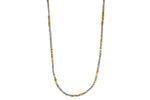 Load image into Gallery viewer, Labradorite and Grey Pearl 3mm Jewelry Set in 24K Fair Trade Gold Vermeil Necklace
