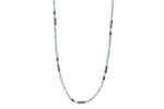 Load image into Gallery viewer, Blue Topaz 3mm Necklace and Bracelet in 24K Fair Trade Gold Vermeil Necklace