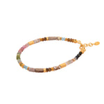 Load image into Gallery viewer, Tourmaline, Jasper and Apatite Necklace and Bracelet Set in 24K Fair Trade Gold Vermeil