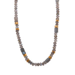 Load image into Gallery viewer, Labradorite Bracelet and Necklace 5mm in 24K Fair Trade Gold Vermeil