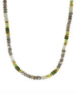 Load image into Gallery viewer, Labradorite, Peridot & Prehnite Jewelry in 24K Fair Trade Gold Vermeil