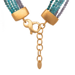 Load image into Gallery viewer, Multi Strand Gemstone Necklace with 24K Fair Trade Gold Vermeil