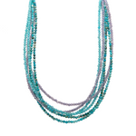 Load image into Gallery viewer, Multi Strand Gemstone Necklace with 24K Fair Trade Gold Vermeil