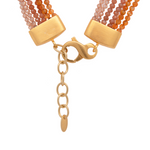 Load image into Gallery viewer, Multi Strand Gemstone Necklace with 24K Fair Trade Gold Vermeil