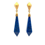 Load image into Gallery viewer, RockStar Drop Earring 24K Gold Vermeil
