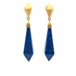 Load image into Gallery viewer, RockStar Drop Earring 24K Gold Vermeil