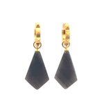 Load image into Gallery viewer, RockStar Huggie Earring 24K Gold Vermeil